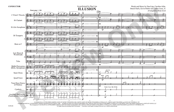 Illusion – Marching Band Conductor Score & Parts (Digital Download)