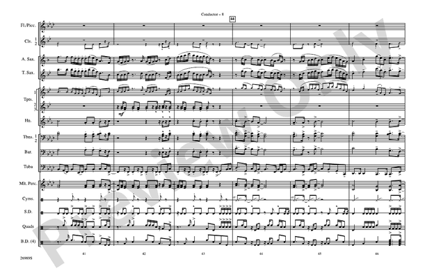 Give It All You Got – Marching Band Conductor Score & Parts (Digital Download)