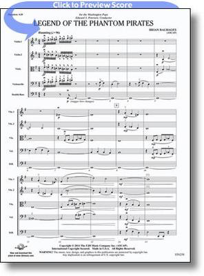Legend of the Phantom Pirates - Brian Balmages - FJH Music Company Score/Parts