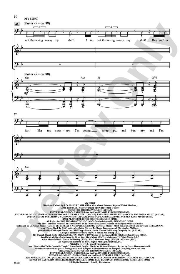 Hamilton – SAB Choral Octavo (Digital Download)