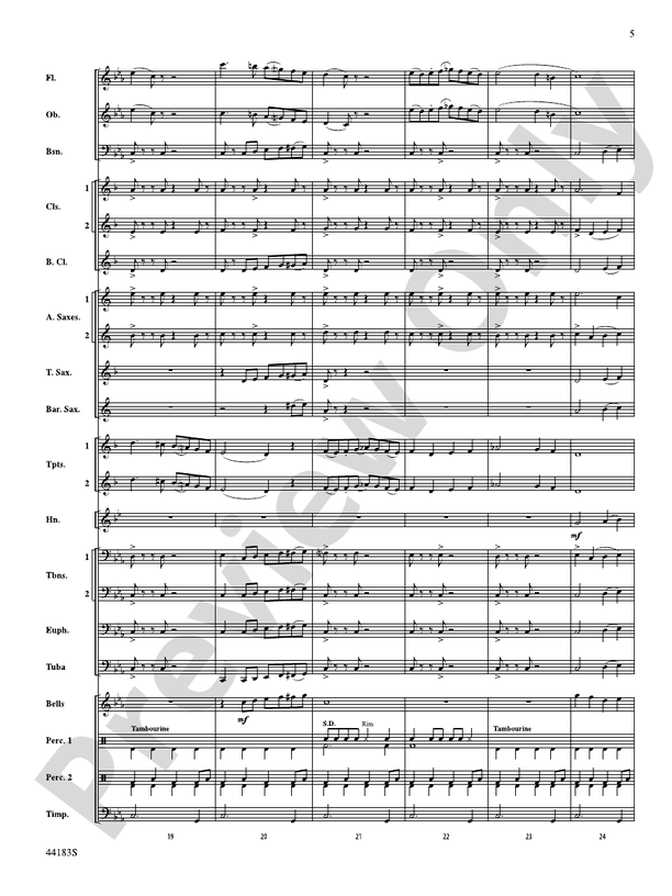 Cobra Dance - Concert Band Conductor Score & Parts (Digital Download)