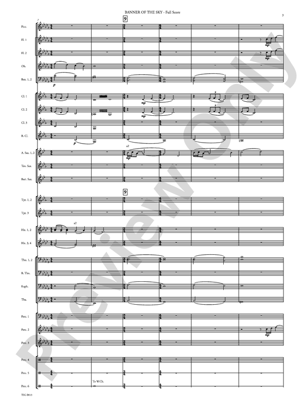 Banner of the Sky - Concert Band Conductor Score & Parts (Digital Download)