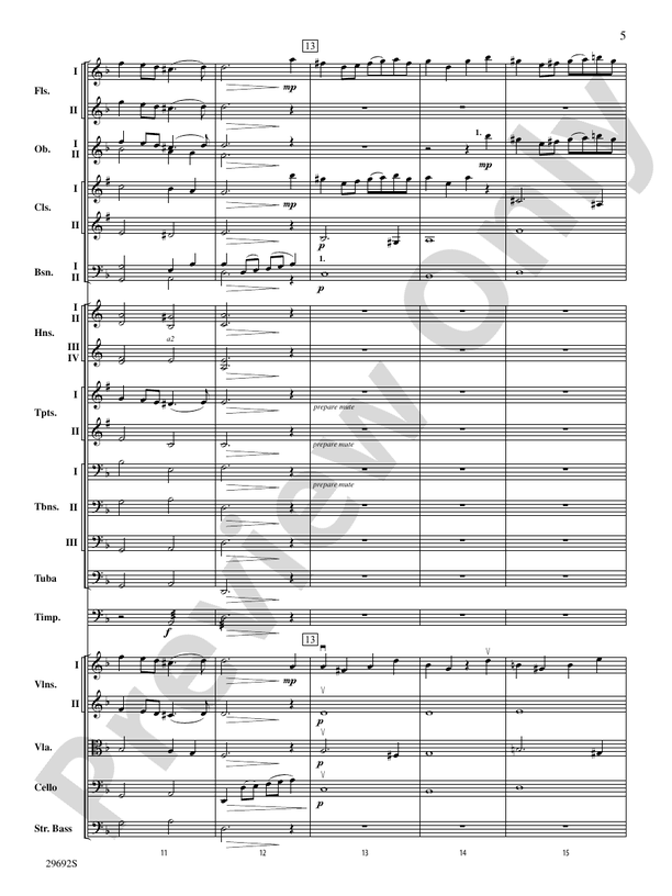 Variations on a Theme by Handel - Full Orchestra Conductor Score & Parts (Digital Download)