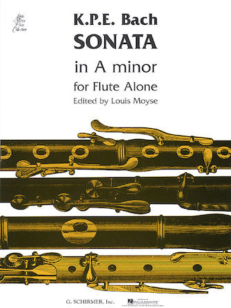 Bach, CPE - Sonata in Amin - Flute Solo Schirmer 50291550