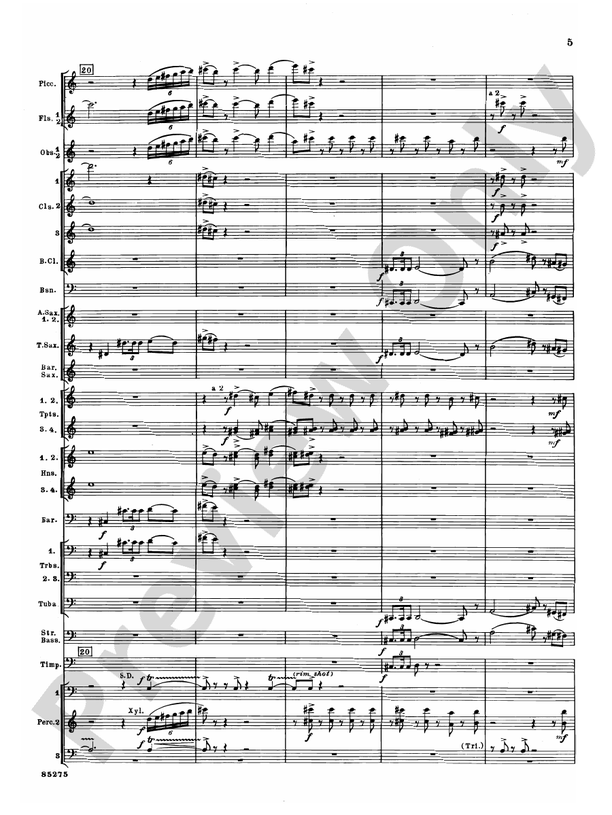 Alarums, Op. 27 - Concert Band Conductor Score & Parts (Digital Download)
