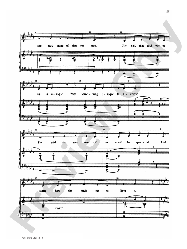 I Am Here to Stay (from Nunsense II) - PVG (Digital Download)