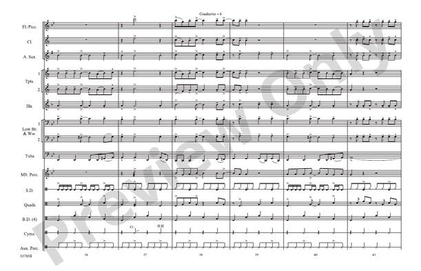 Fame – Marching Band Conductor Score & Parts (Digital Download)