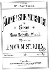 Alone! She Murmur'd - Vocal/Piano (Digital Download)