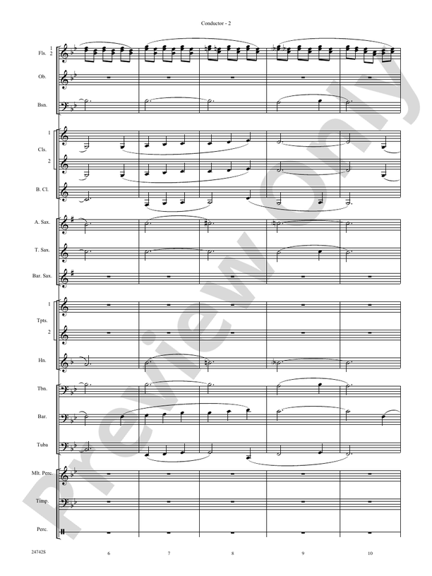 Music of Christmas Eve (Based on "It Came Upon the Midnight Clear," "Silent Night," and "Angels We Have Heard on High") - Concert Band Conductor Score & Parts (Digital Download)