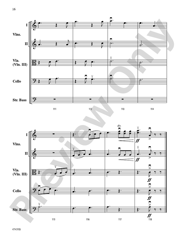 Christmas in the Mountains - String Orchestra Conductor Score & Parts (Digital Download)