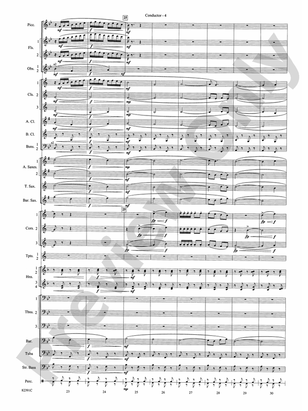 Bugler's Holiday (with Cornet Trio) - Concert Band Conductor Score & Parts (Digital Download)