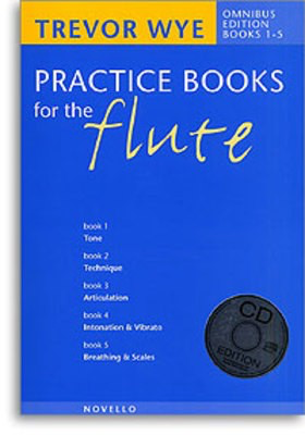 Practice Books For The Flute - Omnibus Edition Books 1-5 - Trevor Wye - Flute Novello /CD - OUT OF PRINT
