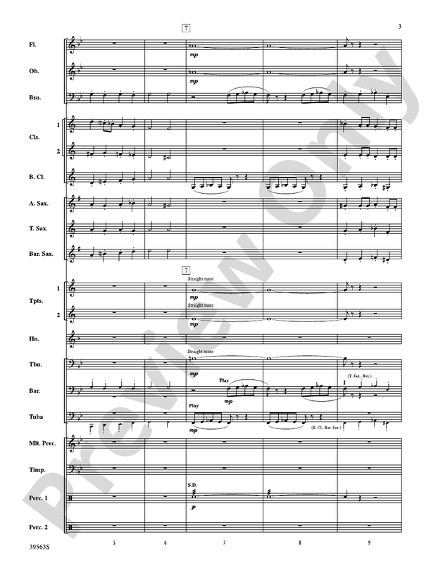 Academic Festival Overture (Grade 2) - Concert Band Conductor Score & Parts (Digital Download)