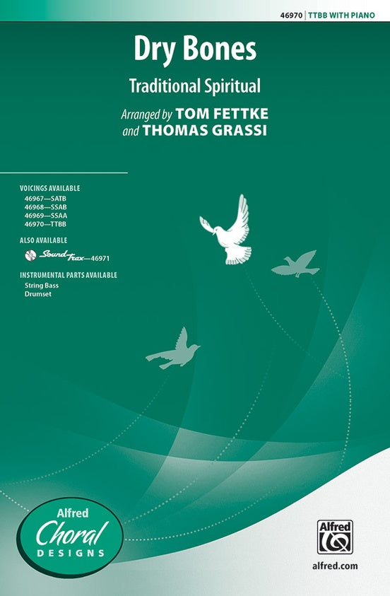 Dry Bones - Fettke/Grassi – TTBB Choral Octavo (Digital Download)
