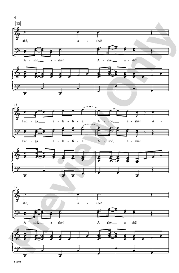 Fanga Alafia - TBB Choral Octavo (Digital Download)