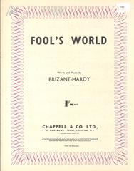Fool's World - Vocal/Piano (Digital Download)