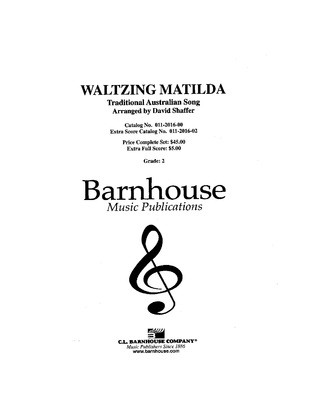 Waltzing Matilda - Young Band (arr. Shaffer) - C.L. Barnhouse Company Score/Parts