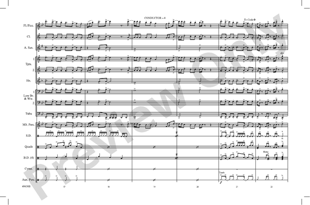 Butter – Marching Band Conductor Score & Parts (Digital Download)