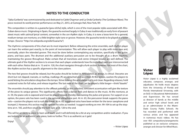 Salsa Caribena - Jazz Ensemble Conductor Score & Parts (Digital Download)