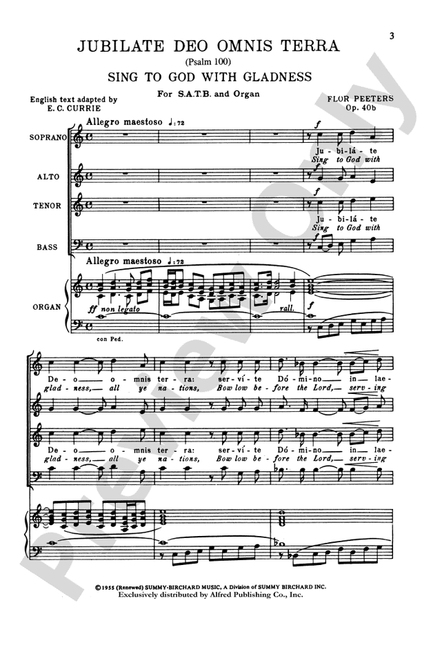 Jubilate Deo Omnis Terra – SATB Choral Octavo (Digital Download)