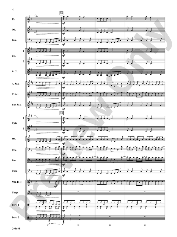 All Summer Long - Concert Band Conductor Score & Parts (Digital Download)