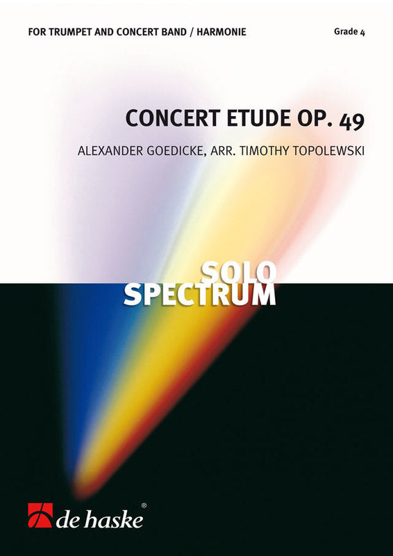 Concert Etude Op.49 for Trumpet and Concert Band Gr 4 - Goedicke - De Haske DHP0981119010
