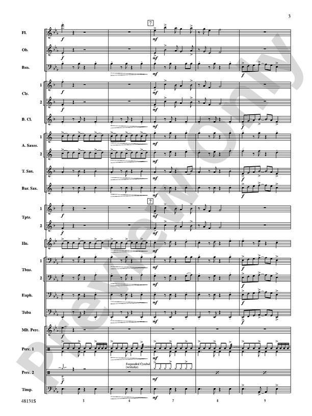 Ride Through the Valley - Concert Band Conductor Score & Parts (Digital Download)