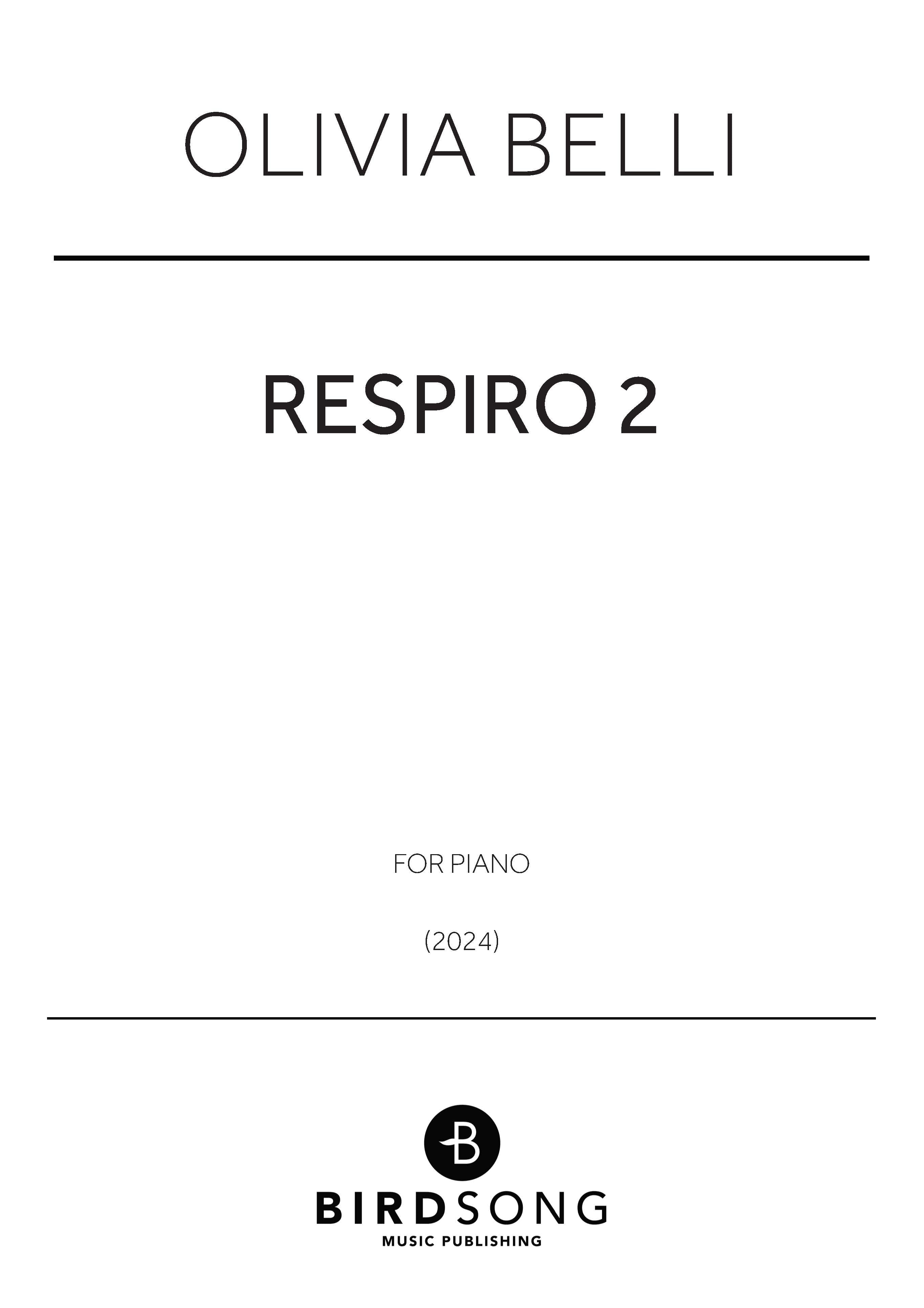 Belli - Respiro 2 - Piano Solo (Digital Download)