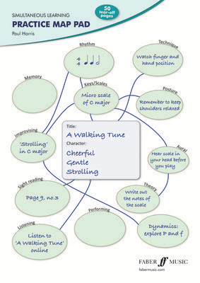 Simultaneous Learning Practice Map Pad - Paul Harris Faber Music