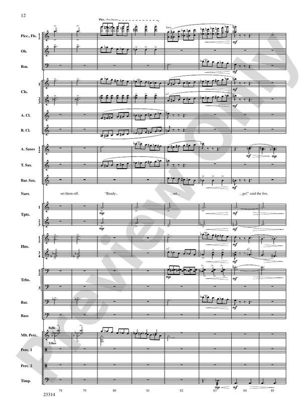 Aesop's Fables - Concert Band Conductor Score & Parts (Digital Download)