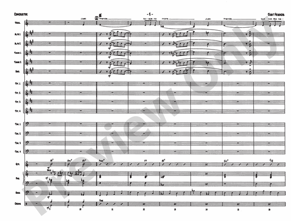 Just Friends (Jazz Vocal Series) - Jazz Ensemble Conductor Score & Parts(Digital Download)