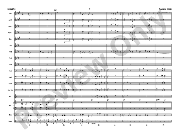 Samba de Orphee – Jazz Ensemble Conductor Score & Parts (Digital Download)