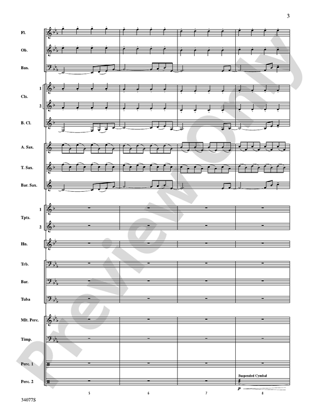 Don't Stop Believin' - Concert Band Conductor Score & Parts (Digital Download)