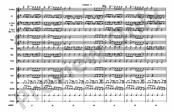 Batman Theme (from the TV Series) – Marching Band Conductor Score & Parts (Digital Download)