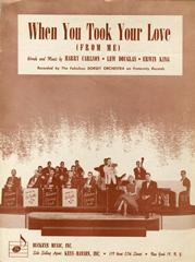 When You Took Your Love (From Me) - The Jimmy Dorsey Orchestra - PVG (Digital Download)