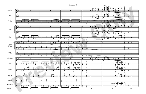 Jumpin' Jack Flash (Arr. Victor López) – Marching Band Conductor Score & Parts (Digital Download)