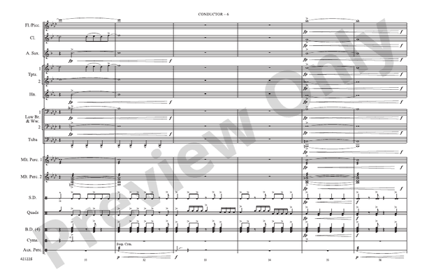 Give It One – Marching Band Conductor Score & Parts (Digital Download)