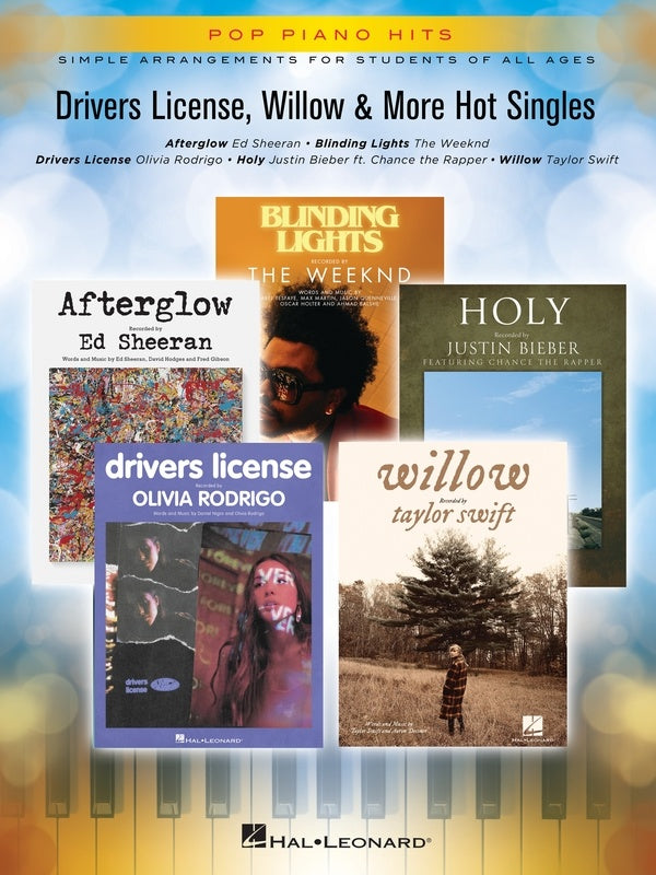 Pop Piano Hits: Drivers License, Willow & More Hot Singles - Piano Solo Hal Leonard 365910