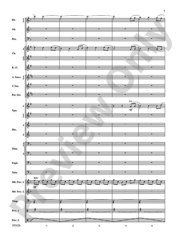 Dream Variants - Concert Band Conductor Score & Parts (Digital Download)