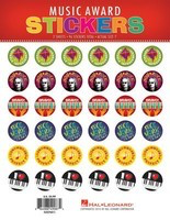 Music Award Stickers - 2 Sheets, 96 Stickers Total - Piano Various Authors Hal Leonard Stickers
