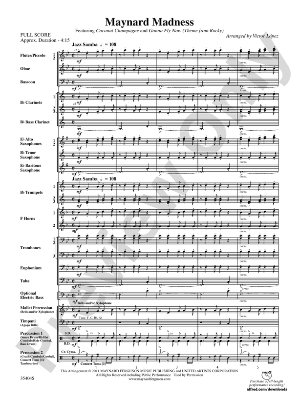 Maynard Madness - Concert Band Conductor Score & Parts (Digital Download)
