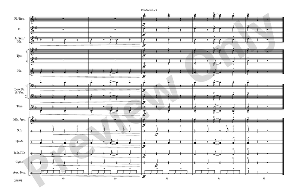 Pon de Replay – Marching Band Conductor Score & Parts (Digital Download)