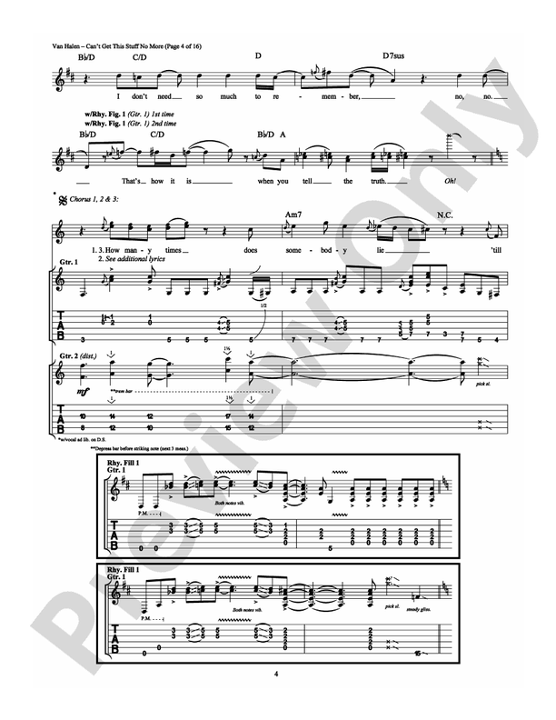 Can't Get This Stuff No More - Guitar TAB (Digital Download)