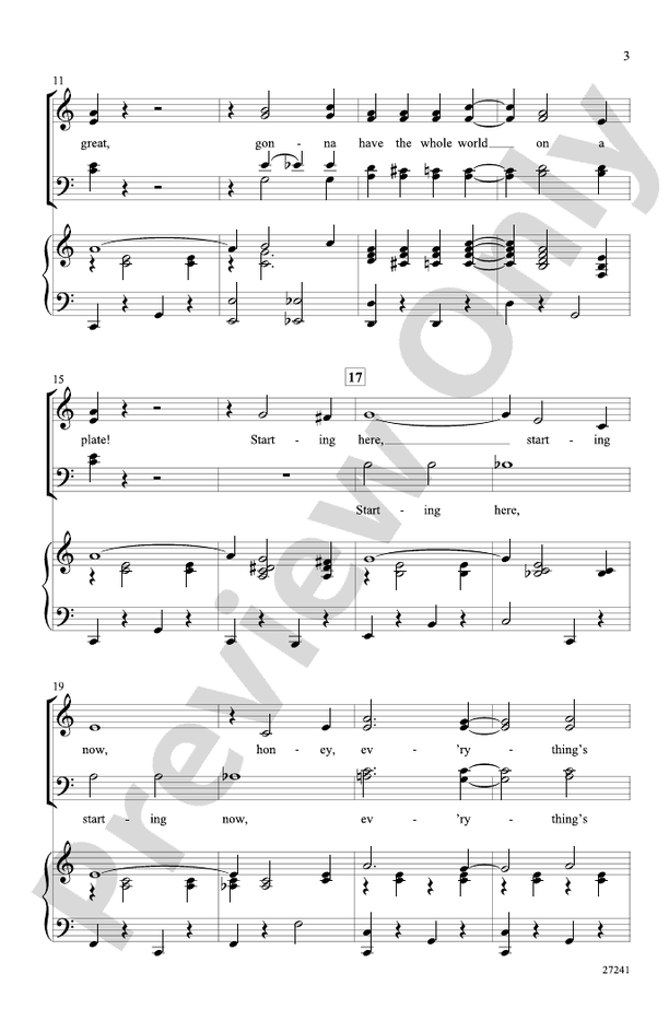 Everything's Coming Up Roses (from Gypsy) – SATB Choral Octavo (Digital Download)