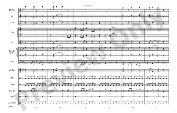 Hairspray Jam – Marching Band Conductor Score & Parts (Digital Download)