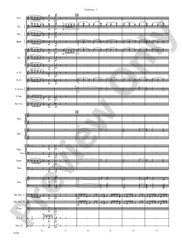 Frolicking Winds (from Symphonic Dance) - Concert Band Conductor Score & Parts (Digital Download)