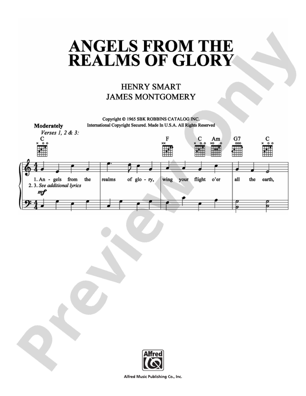 Angels From the Realms of Glory -  Henry Smart - PVG (Digital Download)