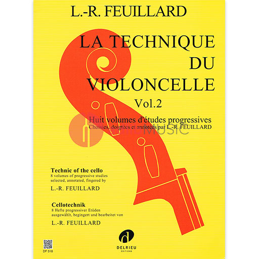 Feuillard - Technic of the Cello Volume 2 - Cello Delrieu EMDF518