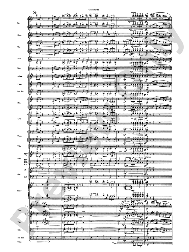 The Pink Panther (Grade 3.5) - Full Orchestra Conductor Score & Parts (Digital Download)