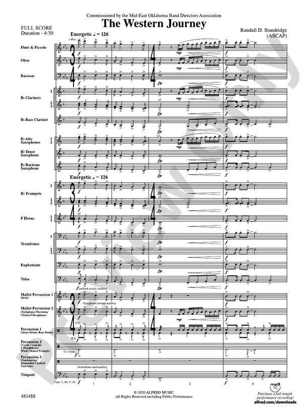 The Western Journey - Concert Band Conductor Score & Parts (Digital Download)